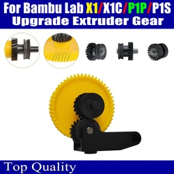 For Bambu Lab Extruder Gear Hardened Steel Upgrade Assembly For Bambulab P1S P1P X1 X1C Extruder Gear 3D Printer Accessories