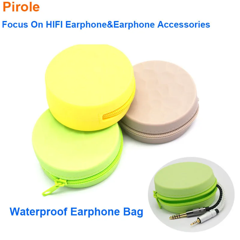 silicone earphone storage Bag Waterproof Purses Small bag Data cable pouch TWS earbud bag For Airpod Pro Earphone Accessories