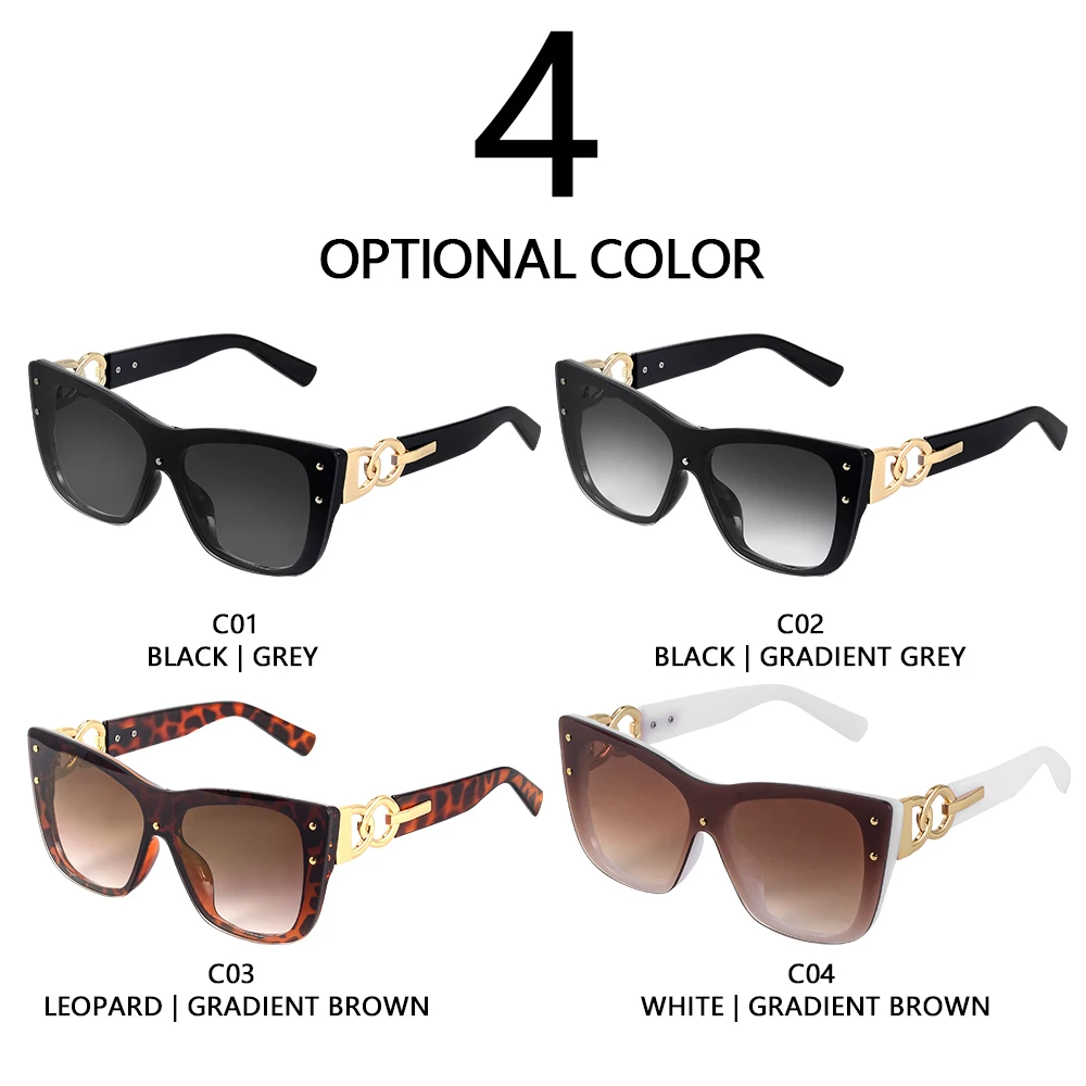 CRIXALIS Luxury Brand Designer Sunglasses Women Rimless Cat Eye Sun Glasses Ladies Fashion Gradient Cateye Shades Female UV400