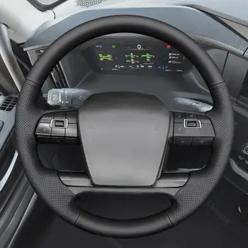 Mewant黑色人造皮革汽車方向盤套,適用於沃爾沃VNL VNR FM FH 2017-2025 8 最佳銷售 Argos方向盤套 - №6
