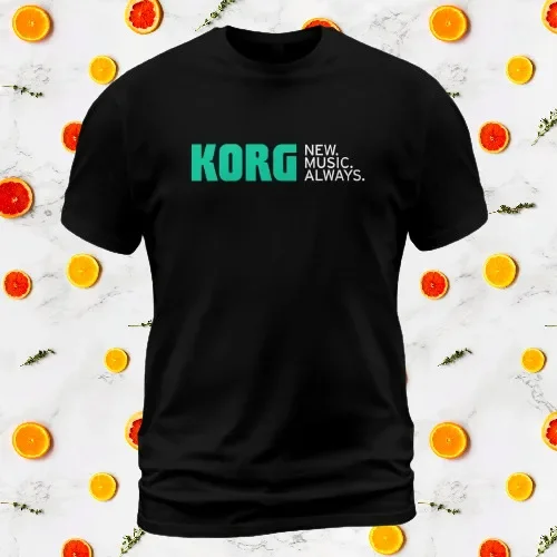 heavyweight Informal New Arrival vintage funny anime Hot Sale clothes New Shirt Korg Music Always Logo Team Unisex T Usa Funny