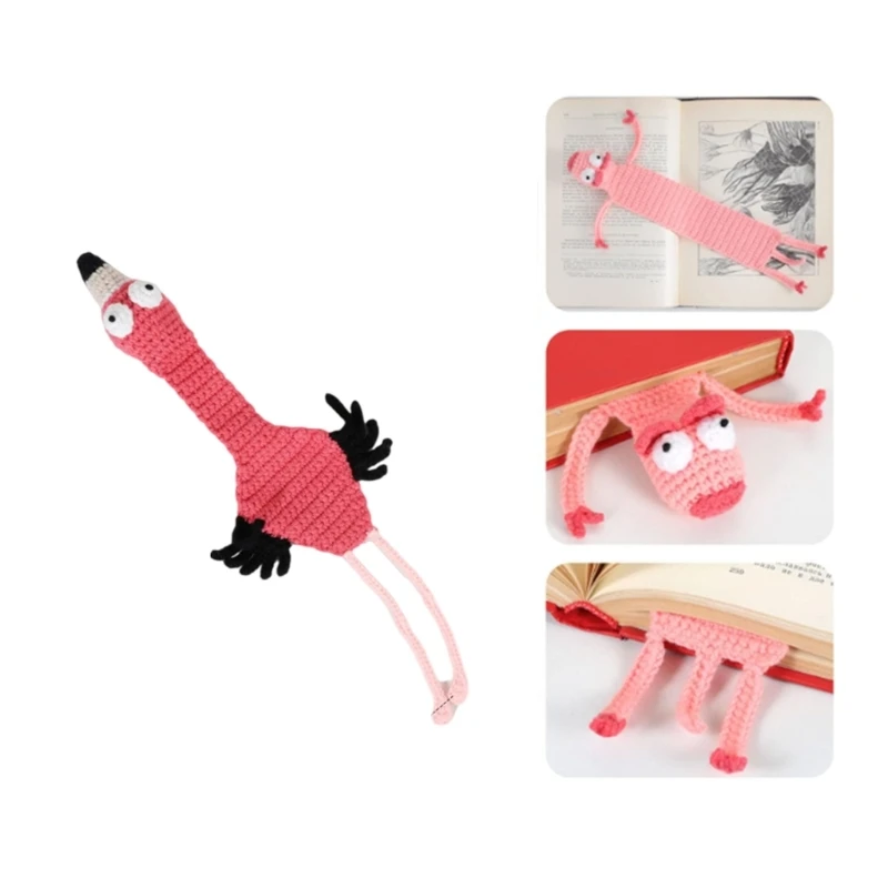Вязаные закладки ручной работы, держатель для страниц книги, вязаные крючком закладки с животными, благодарственный подарок для