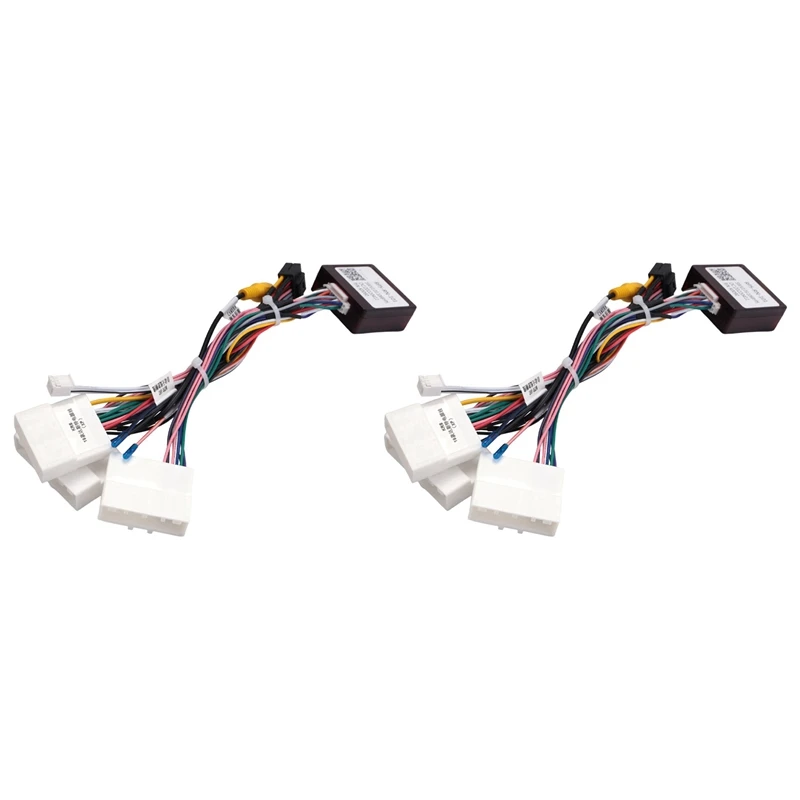 

2X Car Android Stereo 16PIN Power Wiring Harness Cable Adapter With Canbus Box For Renault Dacia Duster /Arkana /XM3