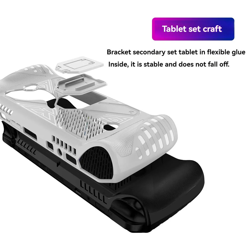 وحدة التحكم في الألعاب قذيفة المحمولة مع موقف ، تبو حالة وقائية لينة ، الملحقات ل روغ الي X