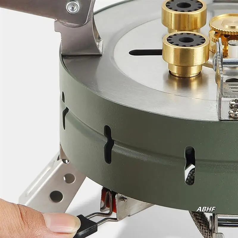 

Outdoor Electronic Ignition Stoves Portable Firepower Furnace Gasstove Camping Hiking