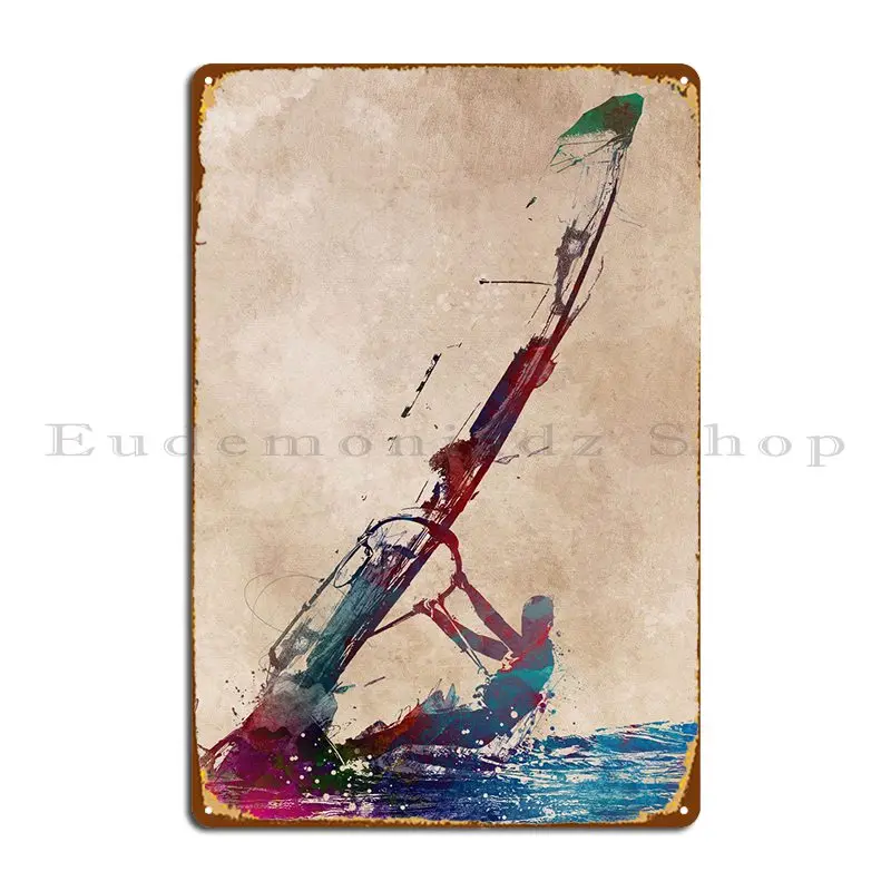 Windsurfing Sport Art Metal Plaque Poster Club Customize Wall Decor Kitchen Wall Mural Tin Sign Poster