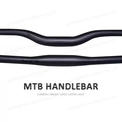 Race Face Next 블랙 매트 탄소 섬유 MTB 자전거 핸들 바 수평 일자형 핸들 바 플랫/라이즈 핸들 바 자전거 부품