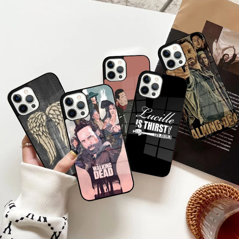 TWD Fight the Dead Fear the Living Strong Magnetic для iPhone 15, 16, 14, 13, Pro Max 11, 12, Mini Magsafe, чехол для беспроводной зарядки