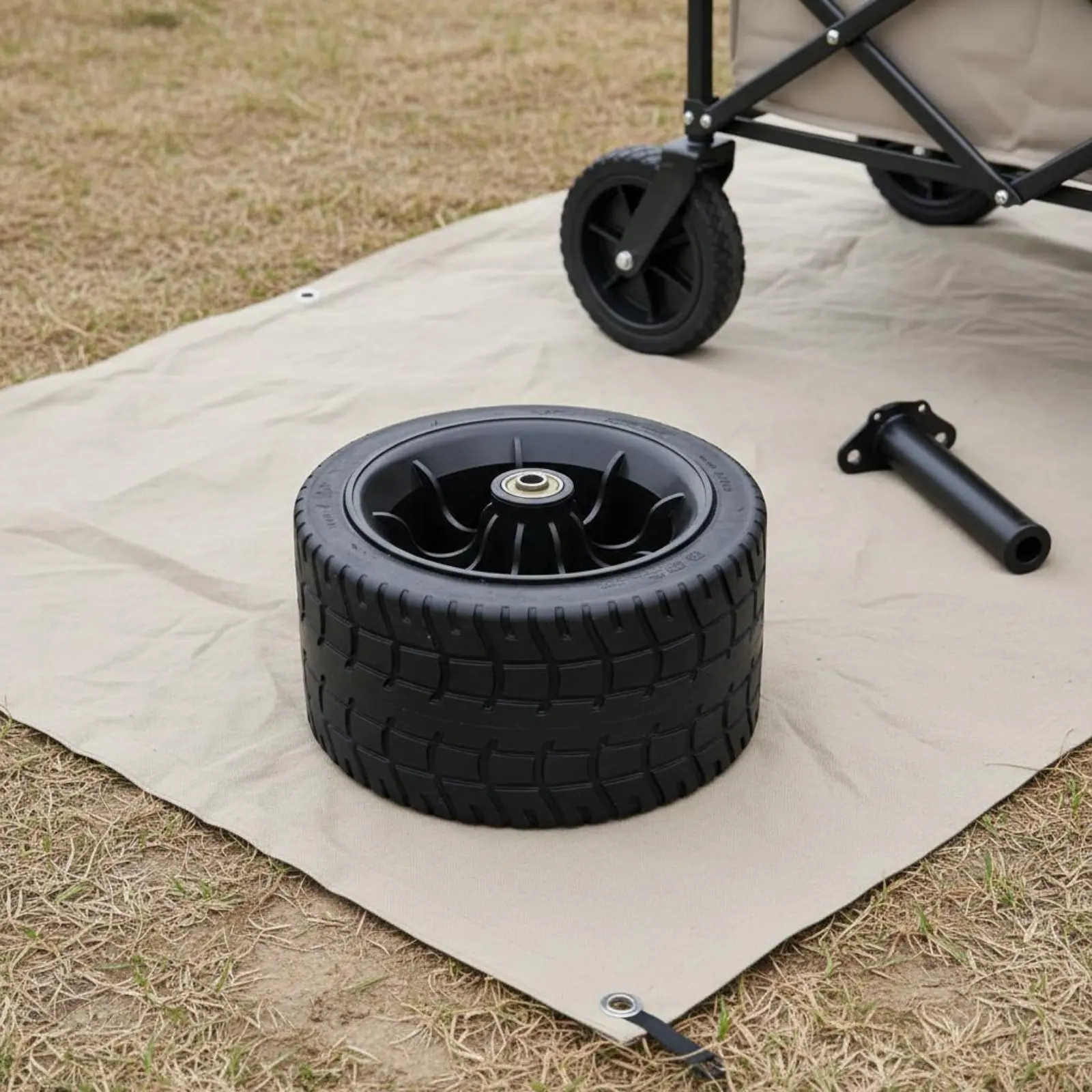 Camping Cart Wheel Double Bearing Utility Cart Wheel for Gardening