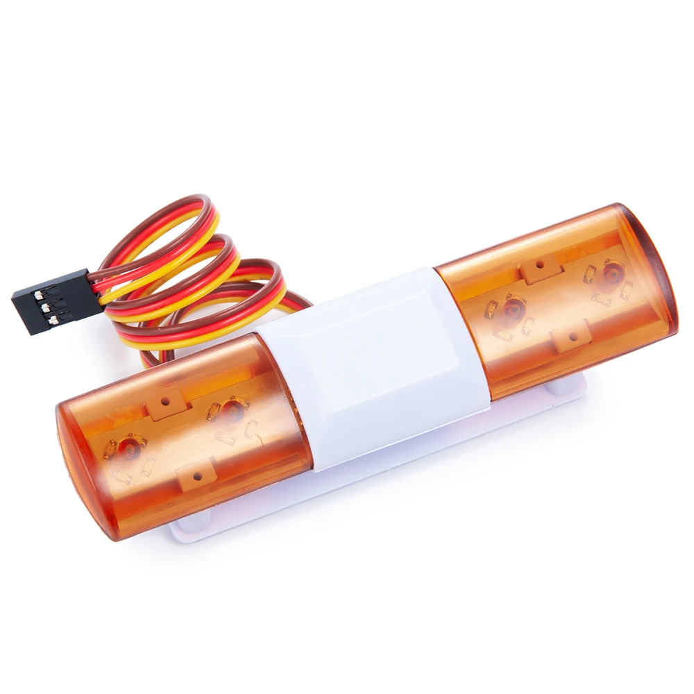 ไฟ LED กระพริบเตือนภัยแบบตำรวจ YEAHRUN Simulation 4.8-6V สำหรับ HSP TRX-4 Tamiya Axial SCX10 1/10 รถบังคับวิทยุ อะไหล่ตกแต่ง