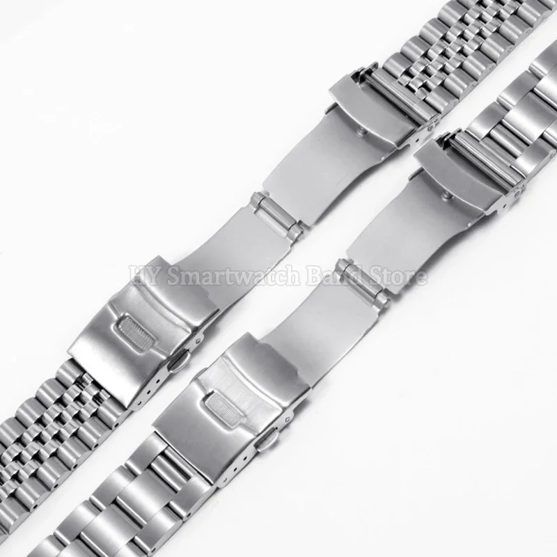 18 مللي متر 19 مللي متر 20 مللي متر 21 مللي متر 22 مللي متر 23 مللي متر 24 مللي متر 26 مللي متر الفولاذ المقاوم للصدأ حزام ساعة اليد ل Seiko المعصم الفرقة ل اليوبيل منحني نهاية سوار فاخر