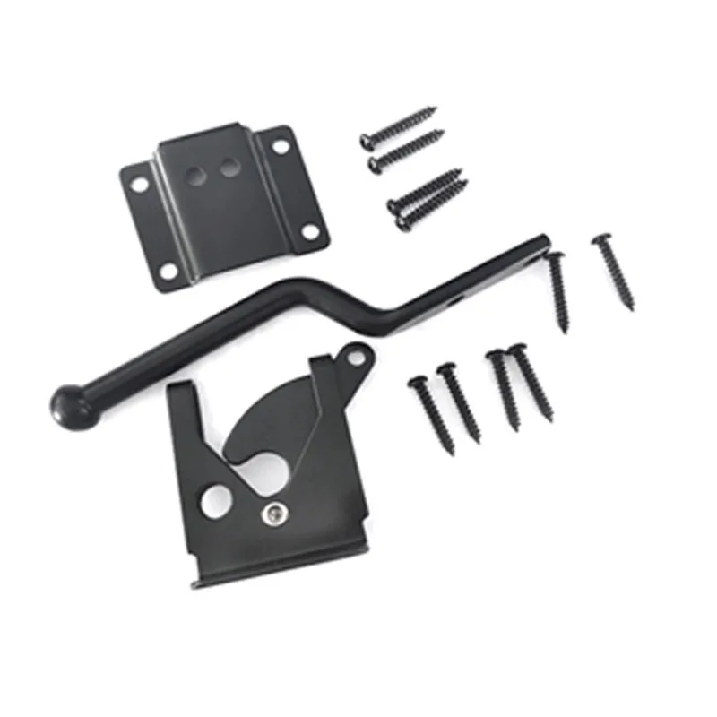 Fence Gate Hinge & Latch Kit, European Style Metal Bolt Hardware for Yard Outdoor Garden