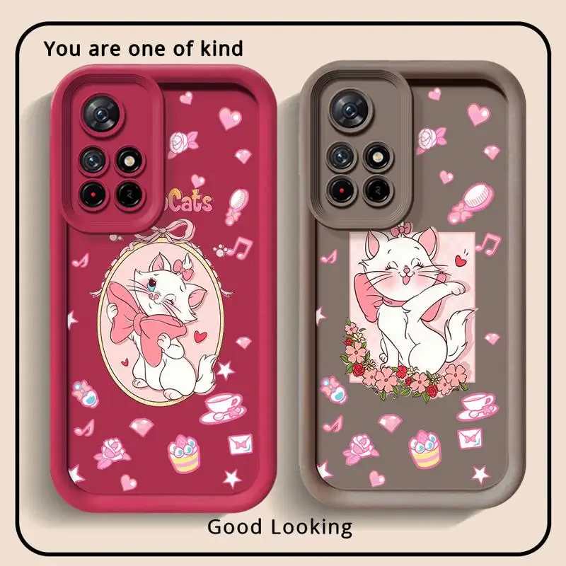 phone cases for Redmi Note 13 5G 9S 11 9 12 Pro 12C 12 4g 12S 10 Lite Angel Eye Ladder fundas Cover Disney Movie The Aristocats