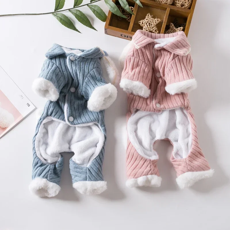 Dog Costume Pet Clothes Puppy Apparel Small Dog Clothing Jumpsuit Warm Outfit Garment Yorkie Pomeranian Maltese Poodle Dog Coat