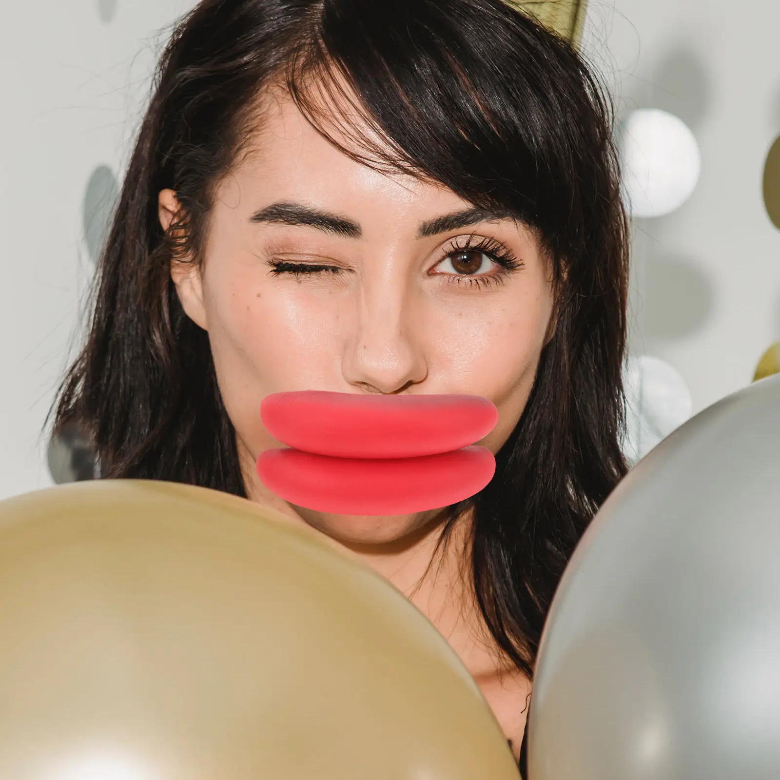 

Набор забавных накладных губ с большим ртом, красные губы для карнавала, вечеринки, косплея, розыгрышей на День дурака, выступлений