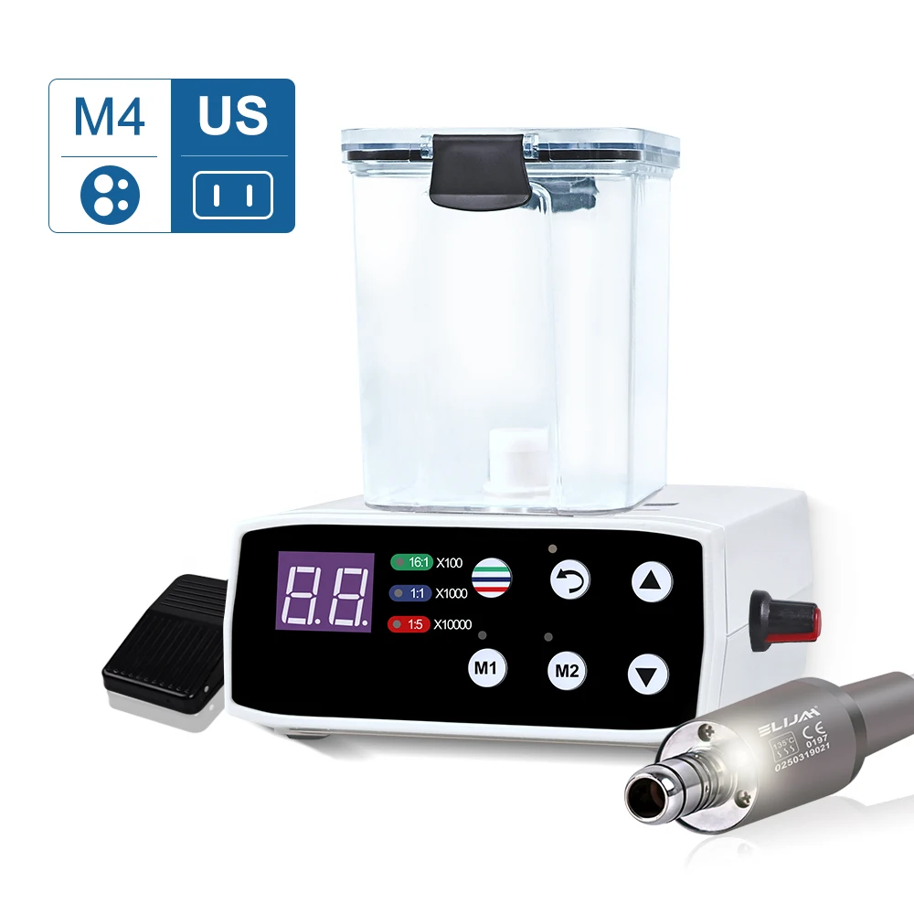 Tandheelkundige Borstelloze Elektrische Micromotor LED Micromotor Werk met 1:1/1:5 Glasvezel E-type Contra Hoek Handstuk Tandarts Gereedschap