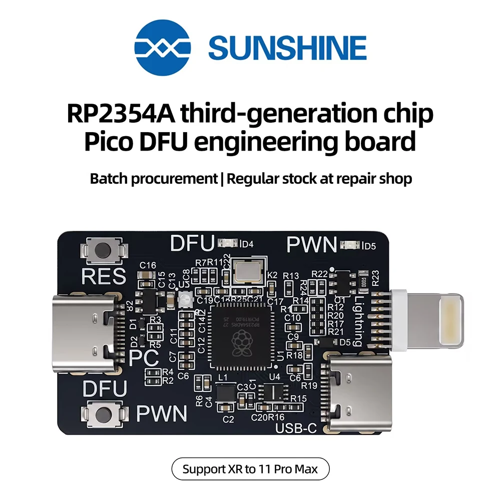 Magico RP2354A V2. PICO DFU Engineering Board Automatisches DFU-Einleitungs-Tool für iOS A12/A13 Reparatur- und Löschwerkzeug Entwicklungsgerät – Detail 1