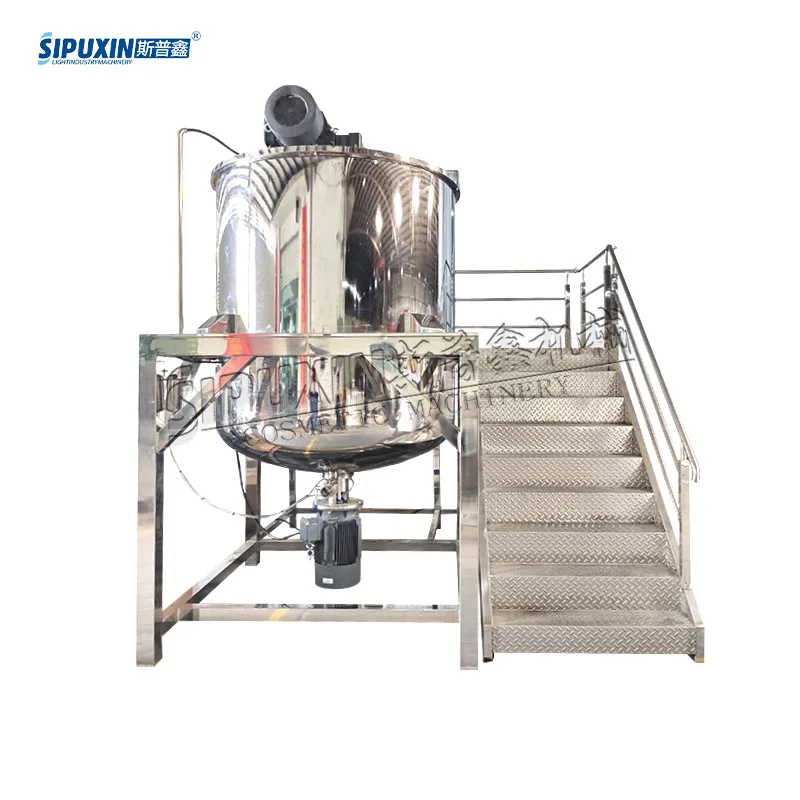 1000L Single Layer Stainless Steel Mixing Tank with Agitator, Industrial Large Capacity Blender for Liquid