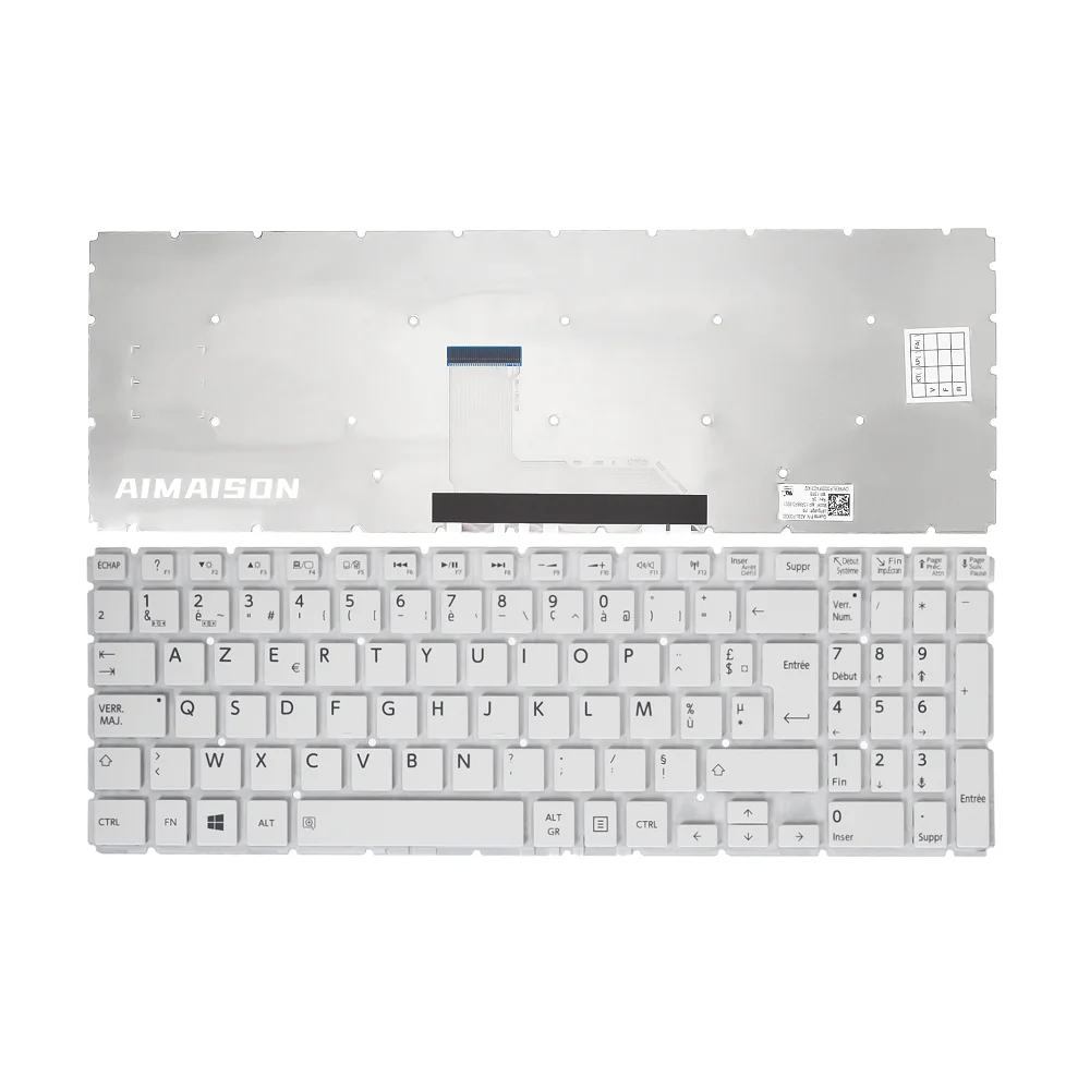 Клавиатура French Azerty, совместимая с Toshiba Satellite C55-C C70-C C70D-C C75-C C75D-C Клавиатура French Azerty, совместимая с Toshiba Satellite C55-C C70-C C70D-C C75-C C75D-C