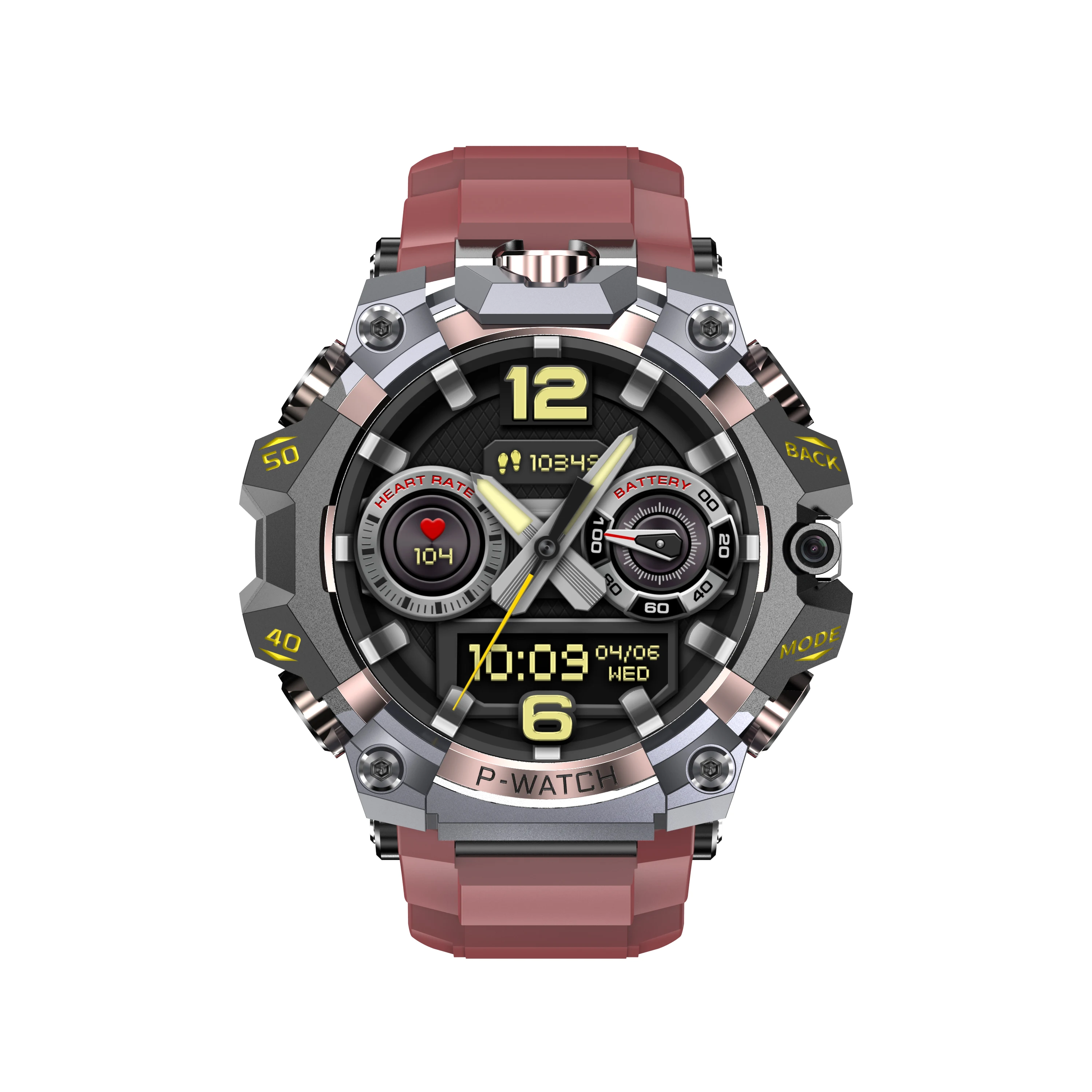 Q668 Smart Horloge Android 10.0 1.95 inch Amoled 720*720 5G Mobiele Versie Smartwatch Met 800 W Dual Camera GPS WIFI Sim-kaart