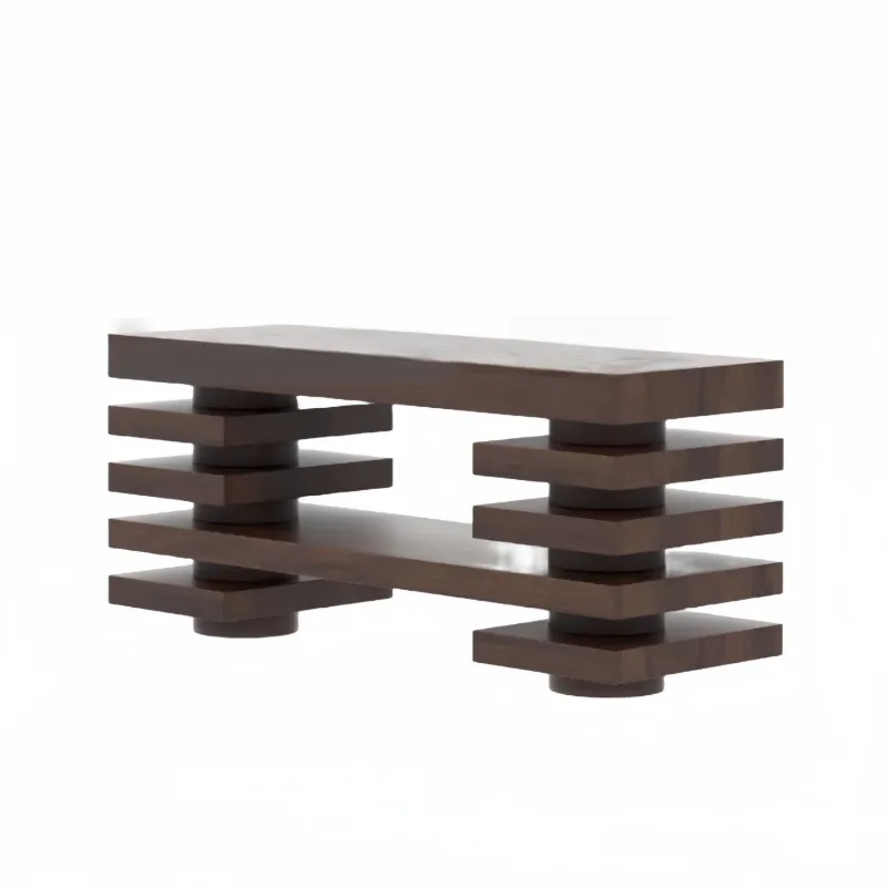 Medieval paint entrance table, modern simple entrance table against the wall, solid wood entrance cabinet
