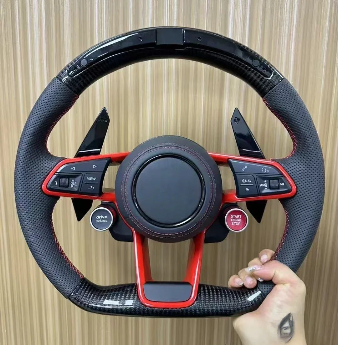 

LED Steering Wheel Carbon Fiber Customized For Audi A1 A2 A3 A4 A5 A6 A7 S3 RS3 S4 RS4 S5 RS5 S6 RS6 TT TTRS R8 Accessorie