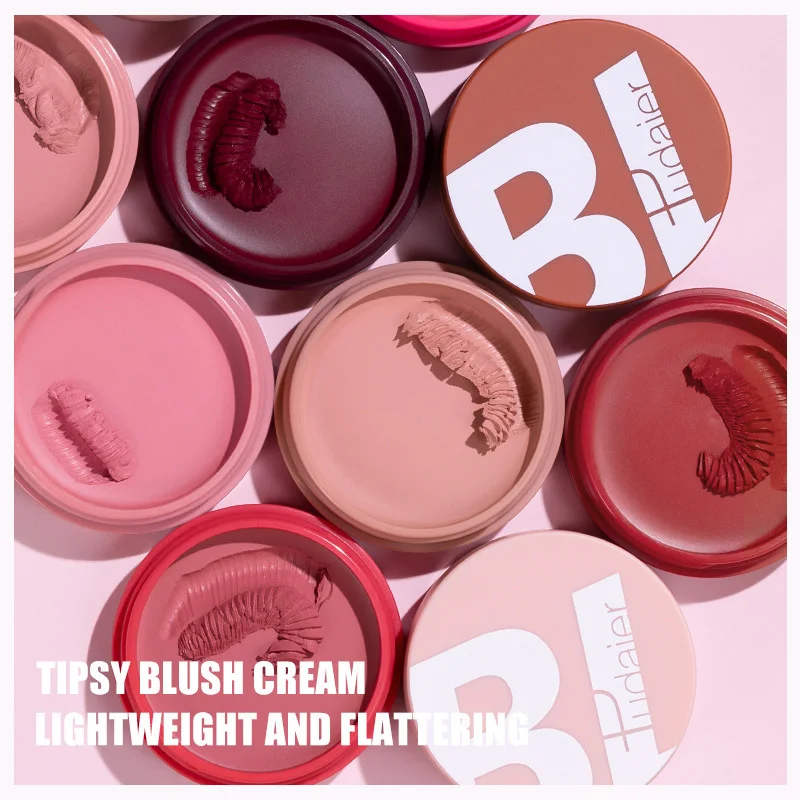 1 個ブラッシュクリームマッシュポテトテクスチャ BlushMatte 真珠光沢のあるグリッターブラッシュナチュラル着色された防水長期的な