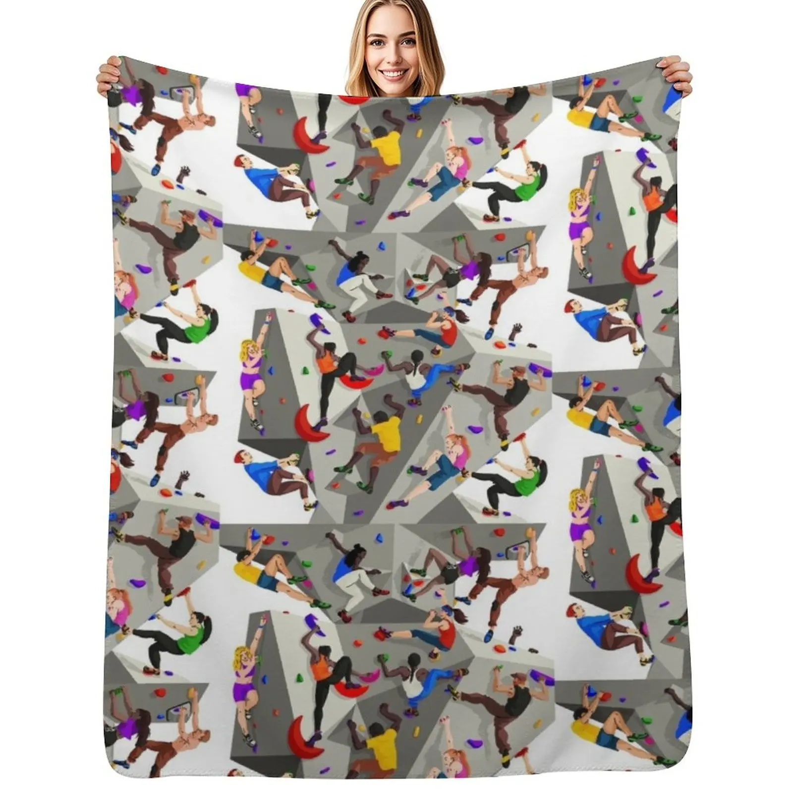 

Tribute to Bouldering Throw Blanket for winter warm for winter Blankets