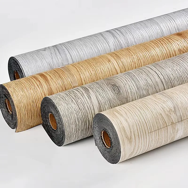 Floor self-adhesive protective decorative film wood grain floor tiles peel and paste durable
