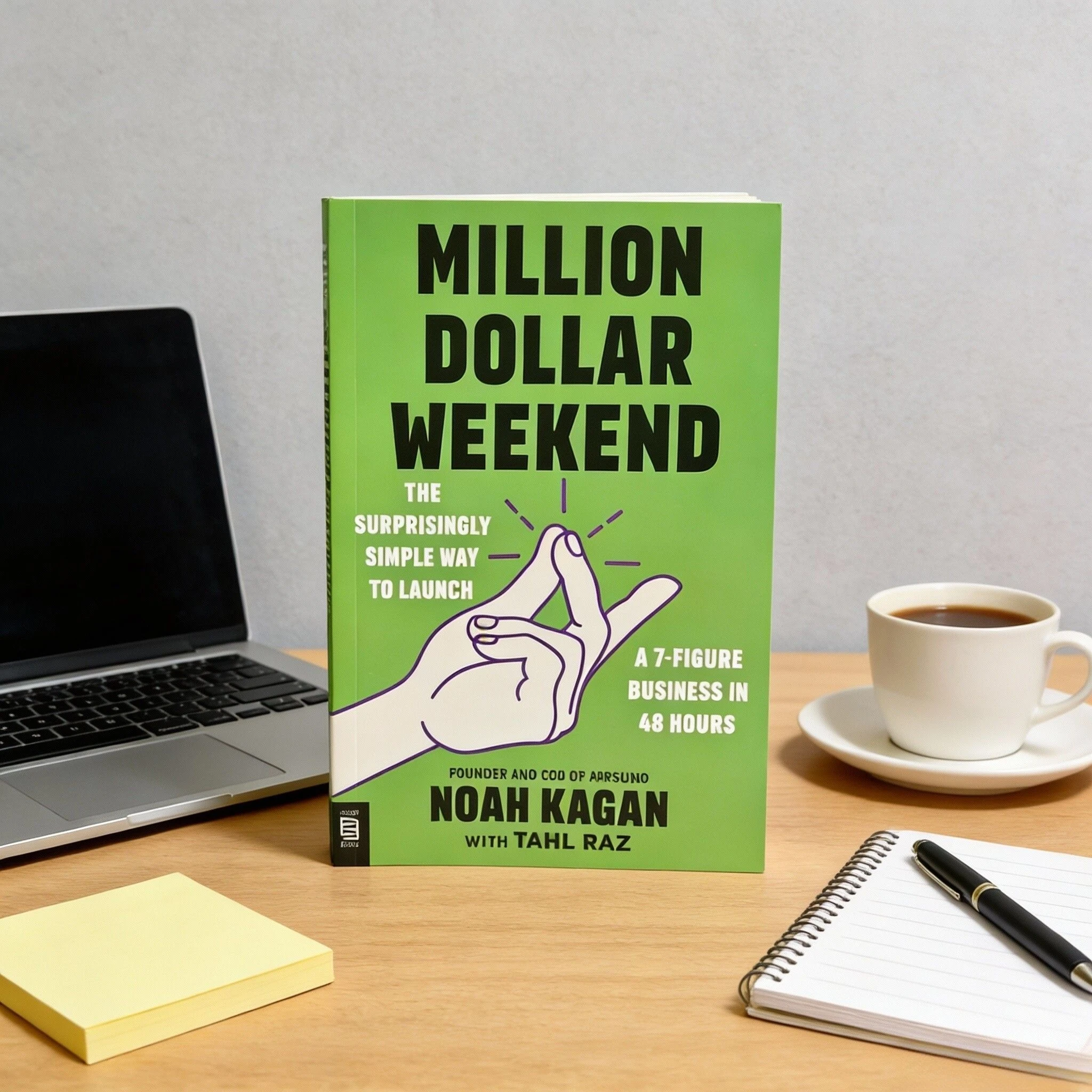 

Million Dollar Weekend By Noah Kagan & Tahl Raz - Simple Guide To Launch 7-Figure Business in 48 Hours for Entrepreneurs