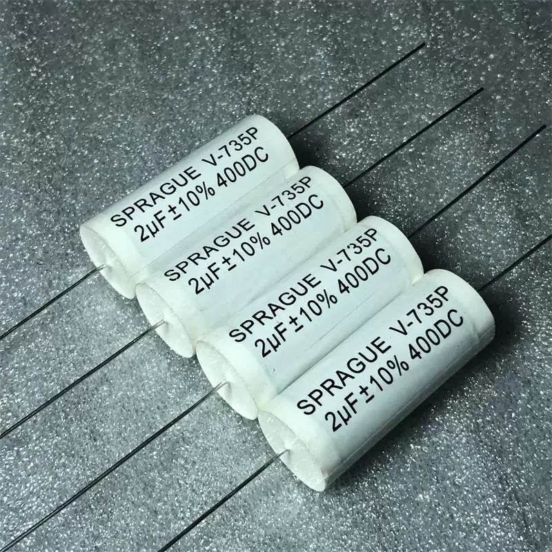 10-100pcs New American SPRAGUE 735P 205K 2UF 400V fever axial frequency divider infinite capacitor