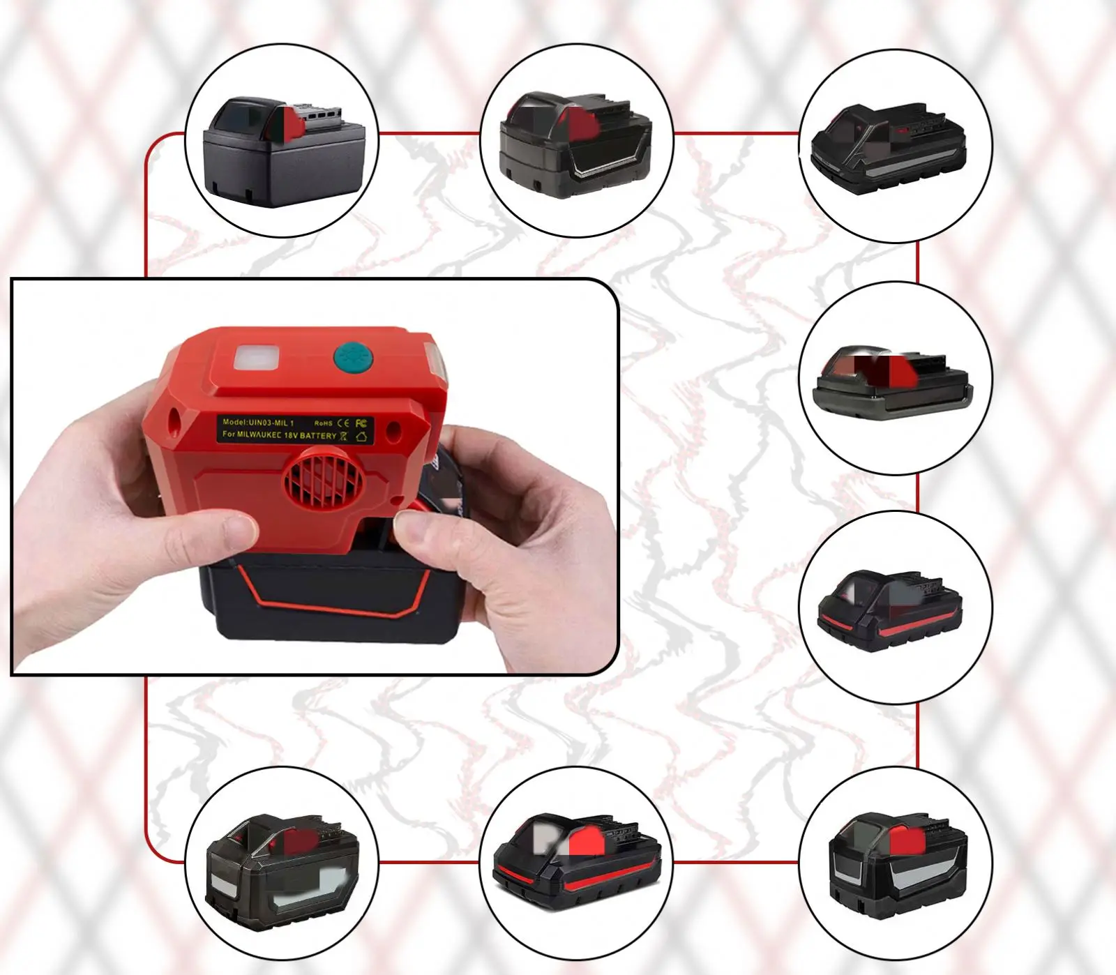 YOUYI инверторная система хранения энергии «все в одном» для постоянного тока от 18 В до переменного тока 110 В ~ 120 В портативный уличный мобильный источник питания
