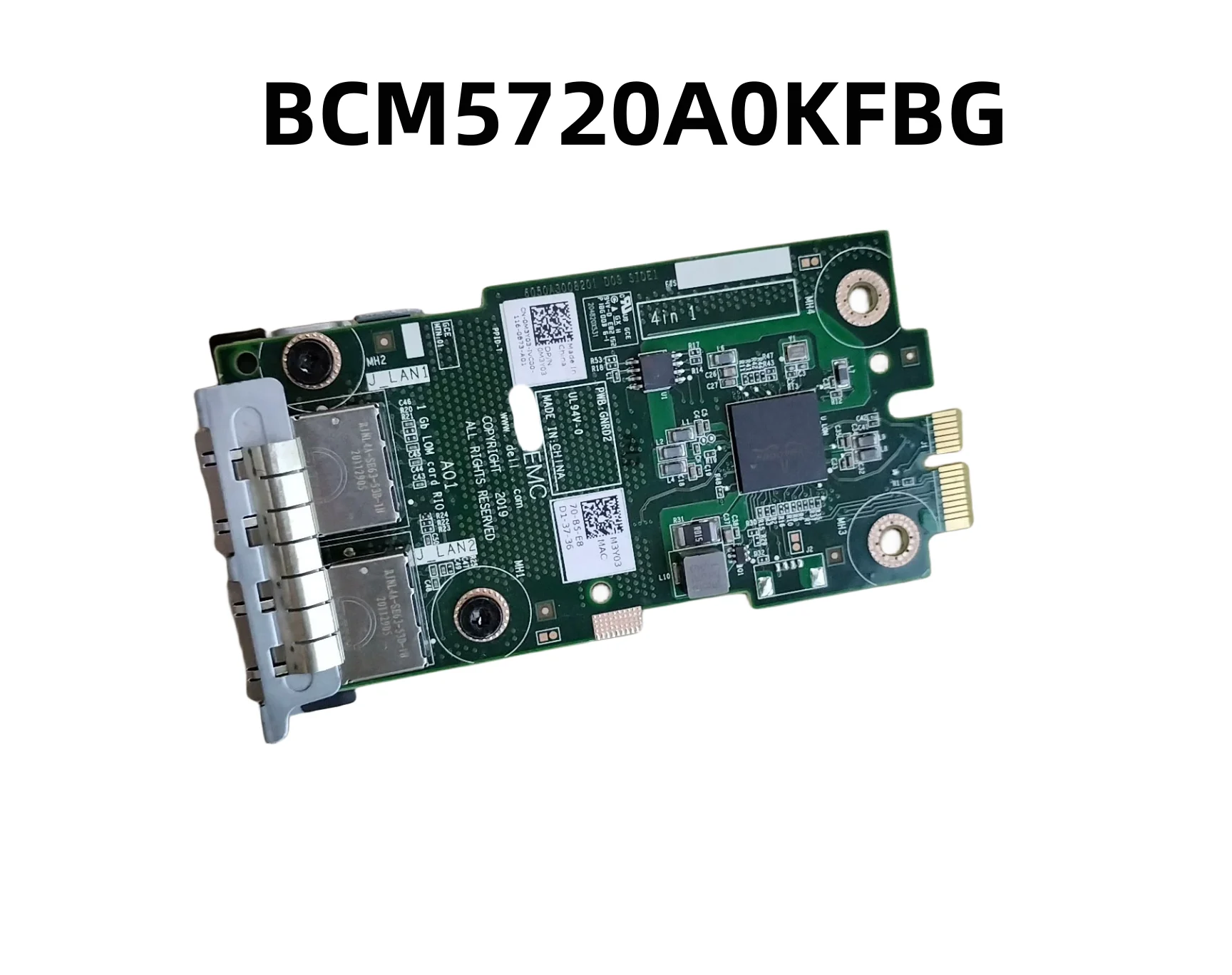 

Original For DELL EMC GNRD2 0M3Y03 M3Y03 Botong BCM5720A0KFBG Chip Dual Gigabit Port Network Card 100% Test OK