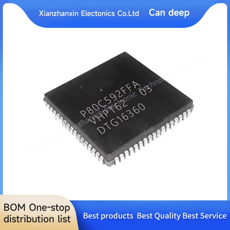 

1 шт./лот P80C592 P80C592FFA PLCC-68 8-битный чип микроконтроллера на складе
