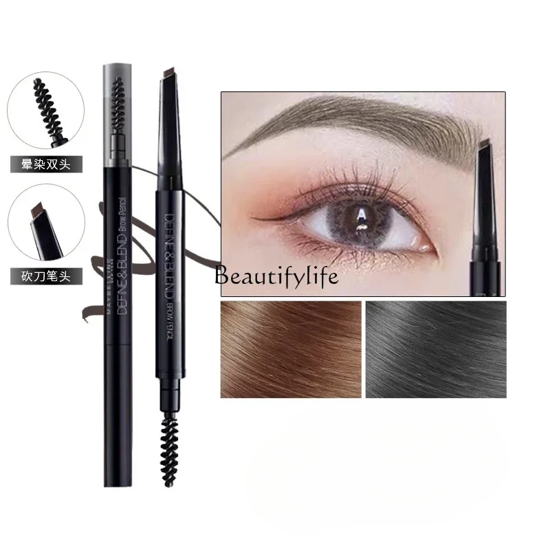 

Double-headed eyebrow pencil waterproof and long-lasting, not easy to decolorize, natural beginner