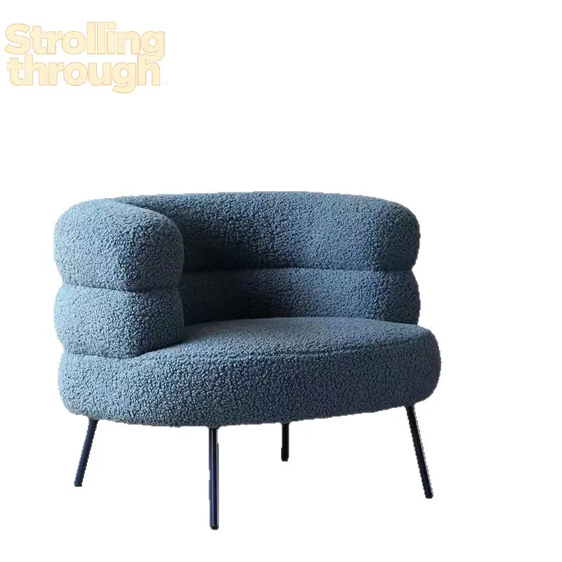 

Кресло-шезлонг из замши для отдыха, для гостиной и спальни, кресло для макияжа