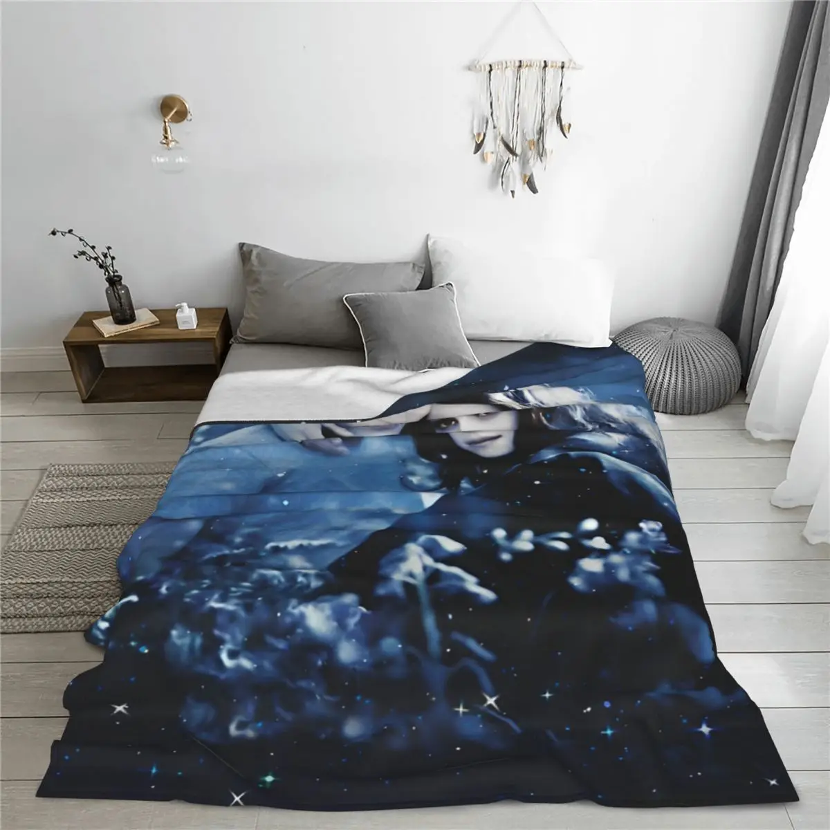 Bella Edward The Twilight Saga Blankets Movie Wool Vintage Breathable Throw Blankets for Chair Covering Sofa Spring Autumn