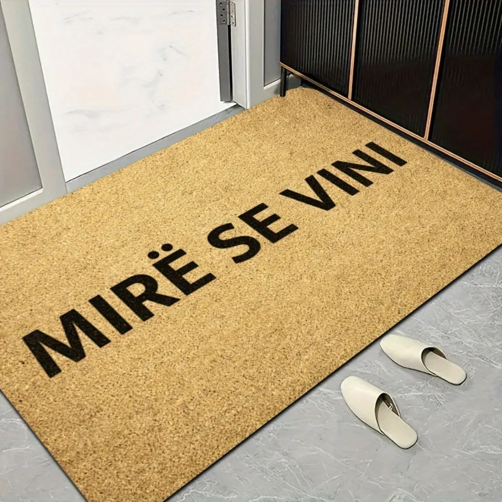 VIKAMA "MIRE DE VINI" tapis de porte de bienvenue albanais, antidérapant et absorbant l'eau, pour hall d'entrée, salle de bain, tapis de décoration d'intérieur