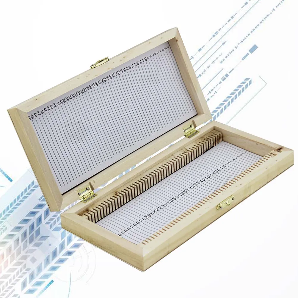 

Slide Storage Box Specimen Slide Case Microscope Wooden slide case slide holder
