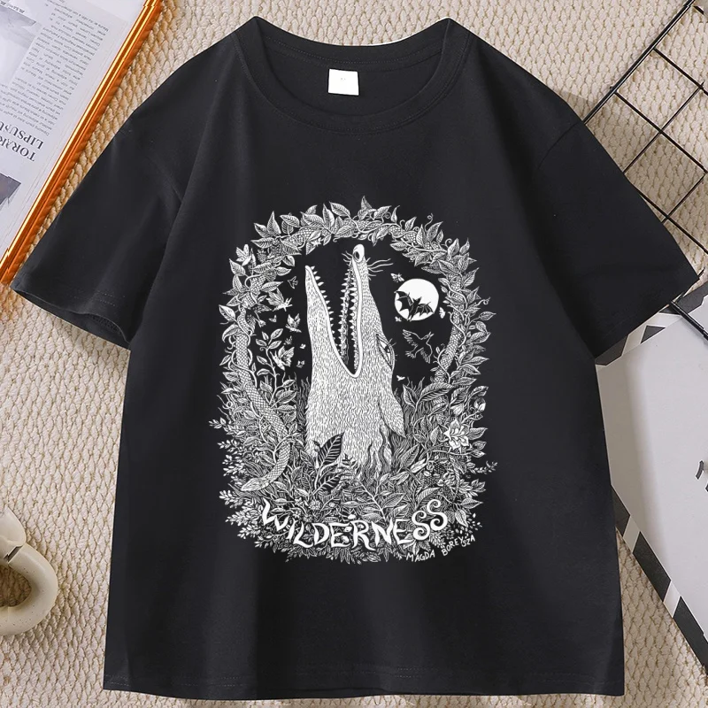 Danqi Yoyo Creature T-shirt Nature Lover Cotton Short Sleeve Round Neck Tshirt Men Women Casual Round Neck Tee Shirt