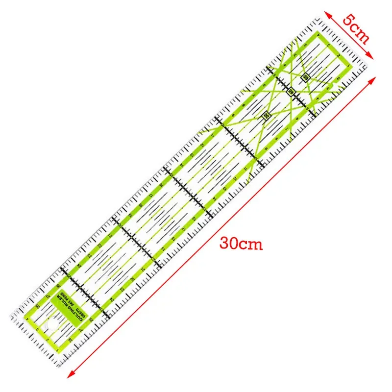 5x30cm Acrylic Quilting Patchwork Ruler Transparent Fabric Cloth Cutting Rulers Tailor Measuring Tools Home Sewing Accessories