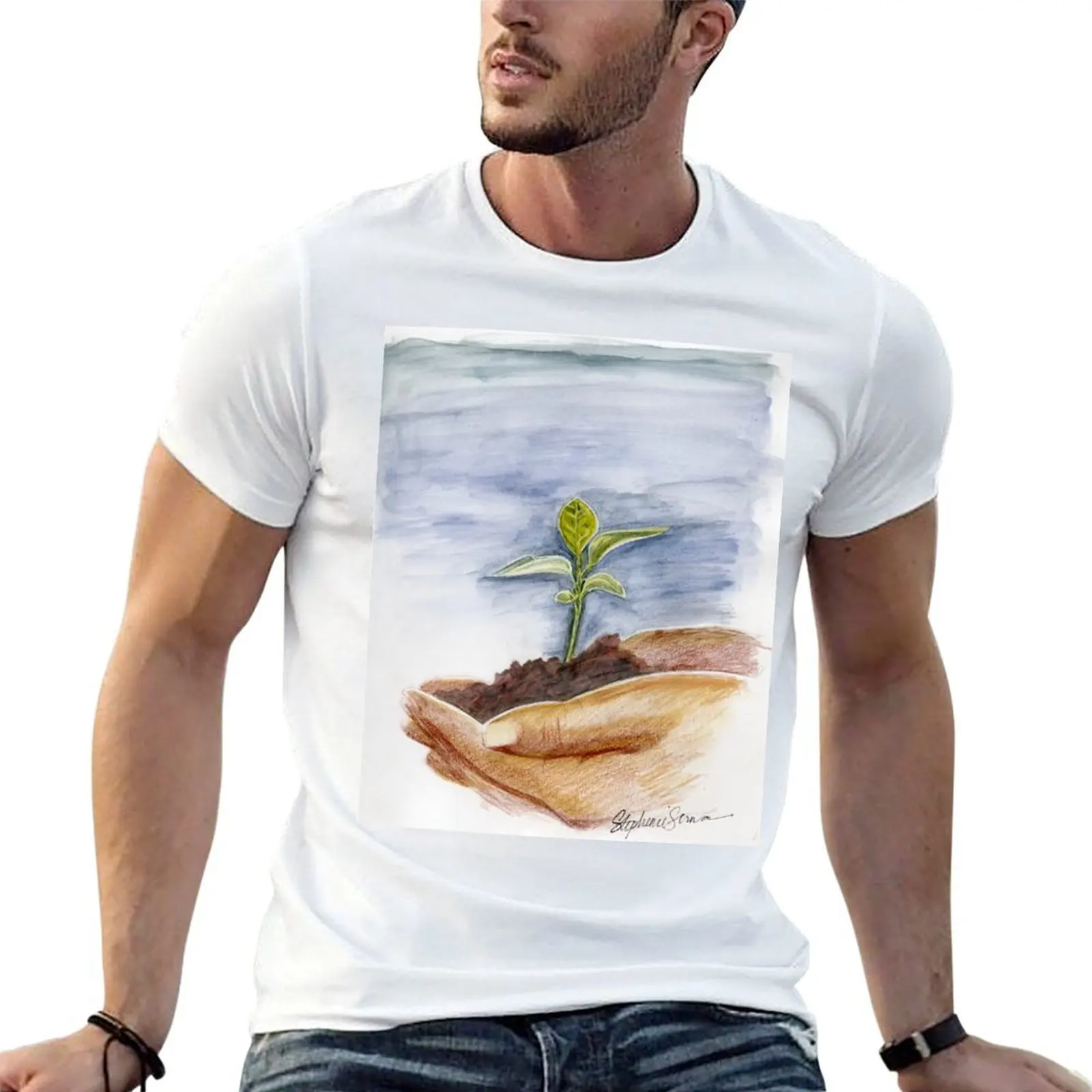 

Grow T-Shirt t shirt man cotton t shirts designer T-Shirt
