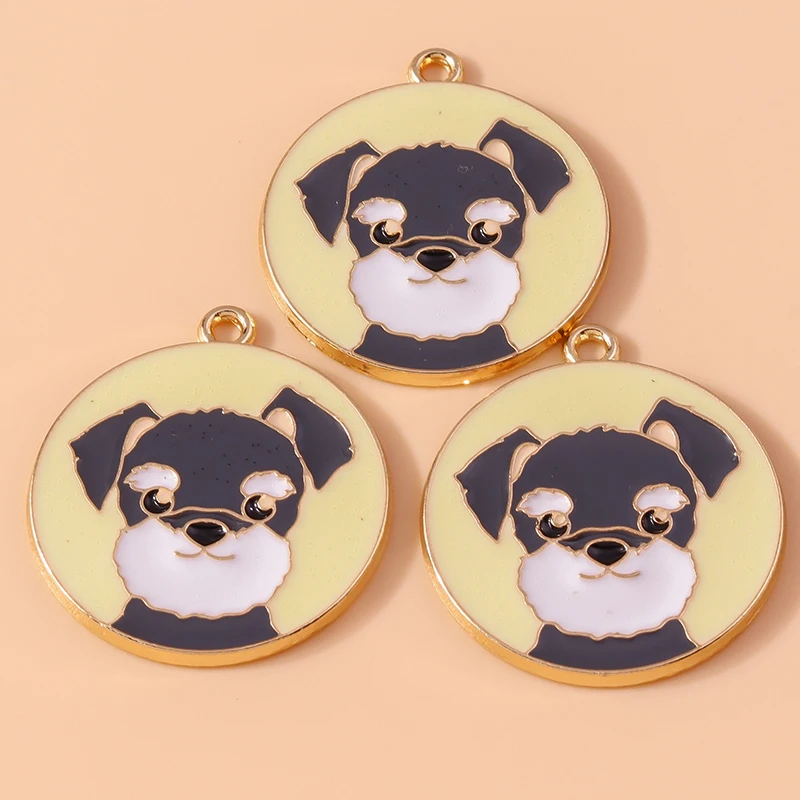 10 Stuks Schattige Email Dier Charmes Husky Corgi Bulldog Puppy Hond Hanger Voor Armband Ketting Handgemaakte Sieraden Bevindingen