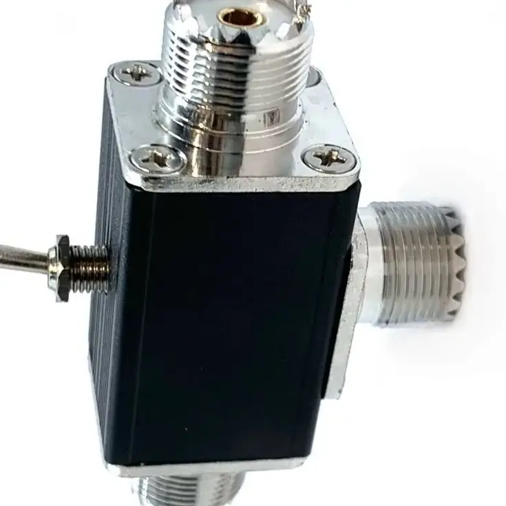 2‑Way Coaxial Antenna Switch 0‑50MHz Max 100W 1‑In 2‑Out Manual Rotary Antenna Selector