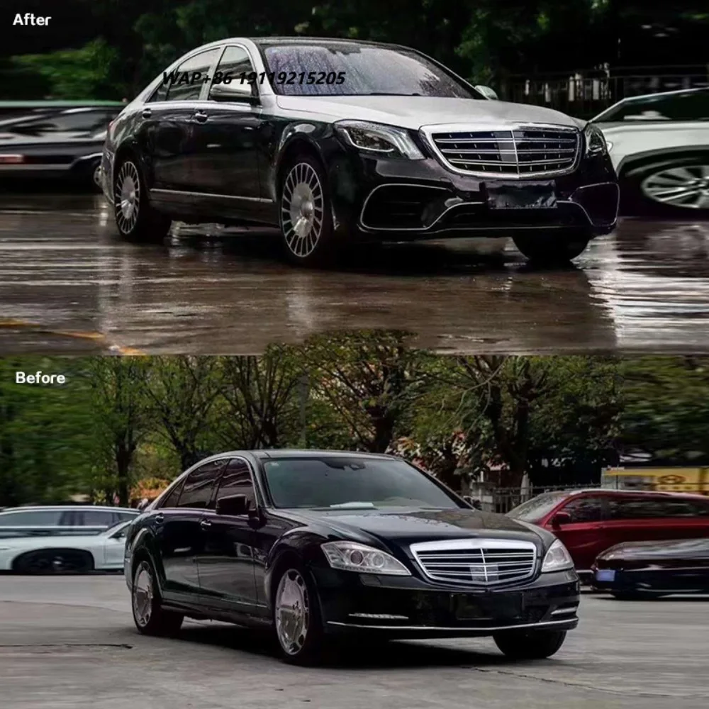 Body Kit for W221 2006-2013 to W222 S63 Model Include Front and Rear Bumper Grille Hood Body Kit