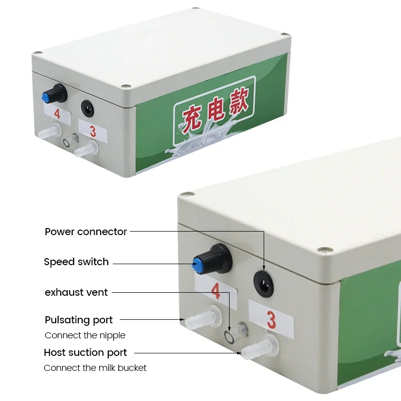 YYHC-14L High capacity pulsating rechargeable milking machine for cattle and sheep Cow and goat new milking machine sales