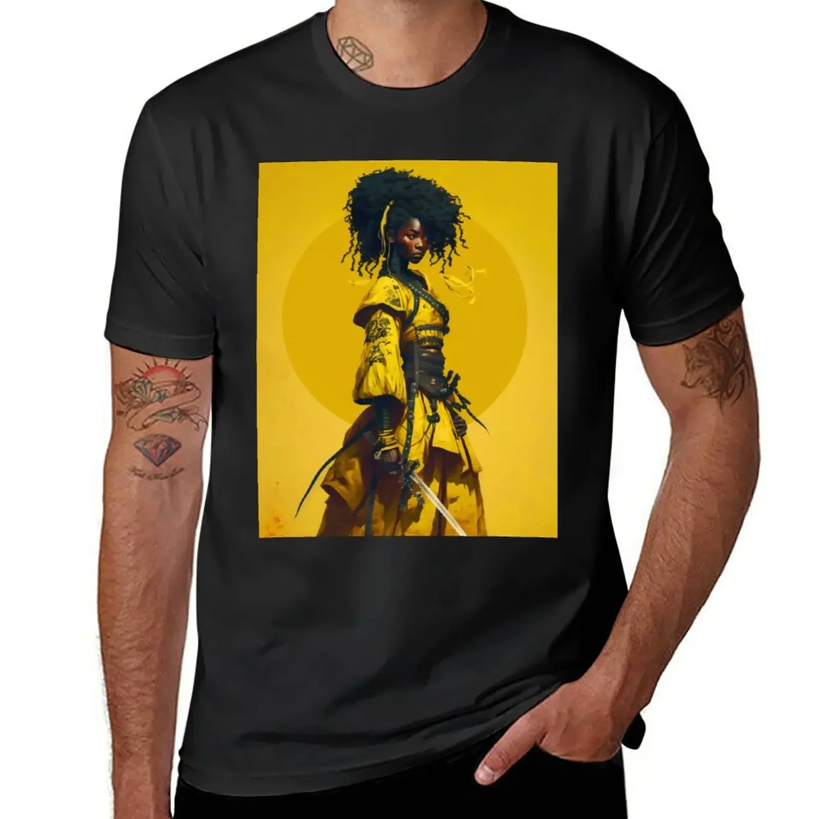 New Afro Samurai - Woman - Originals T-Shirt boys white t shirts Blouse graphics t shirt Short sleeve tee men