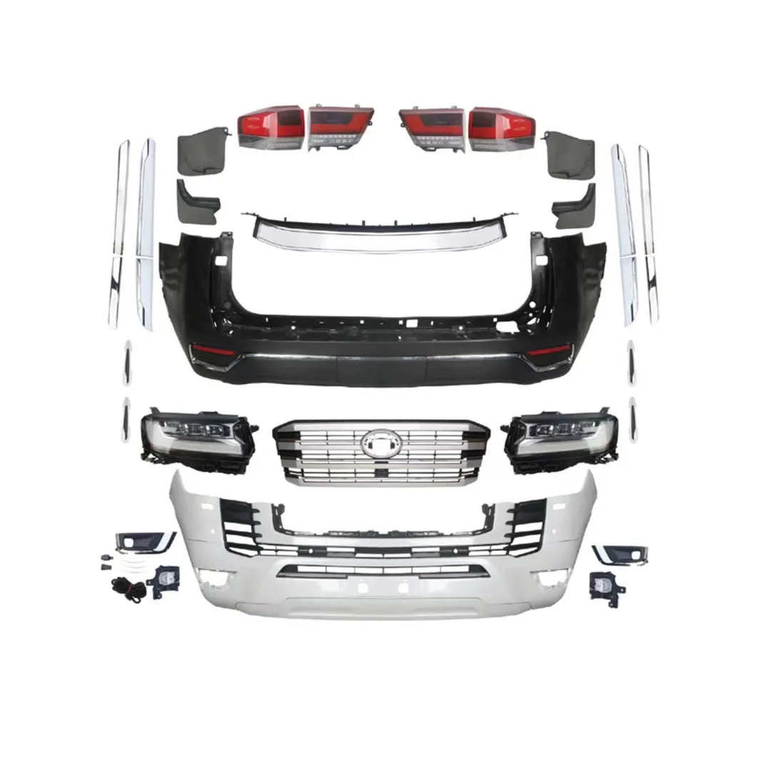 

High Quality Body Kit Bumper for Land Cruiser LC300 2022 Low to High Front and Rear Bumper Headlights and Taillights