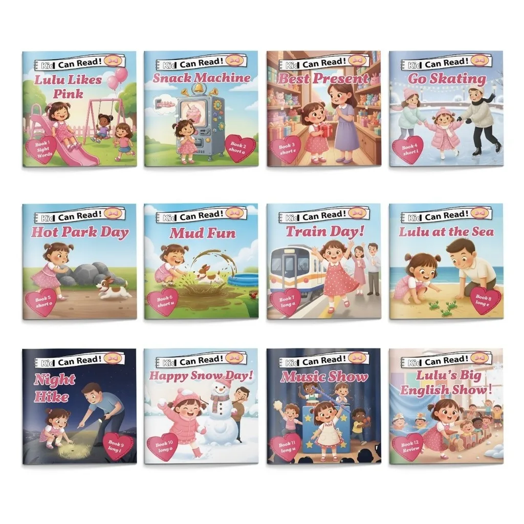 Kid Can Read! Phonics Storybook Set — 12-Book Value Bundle for Early Readers: Sight Words Plus Short & Long Vowel Tales
