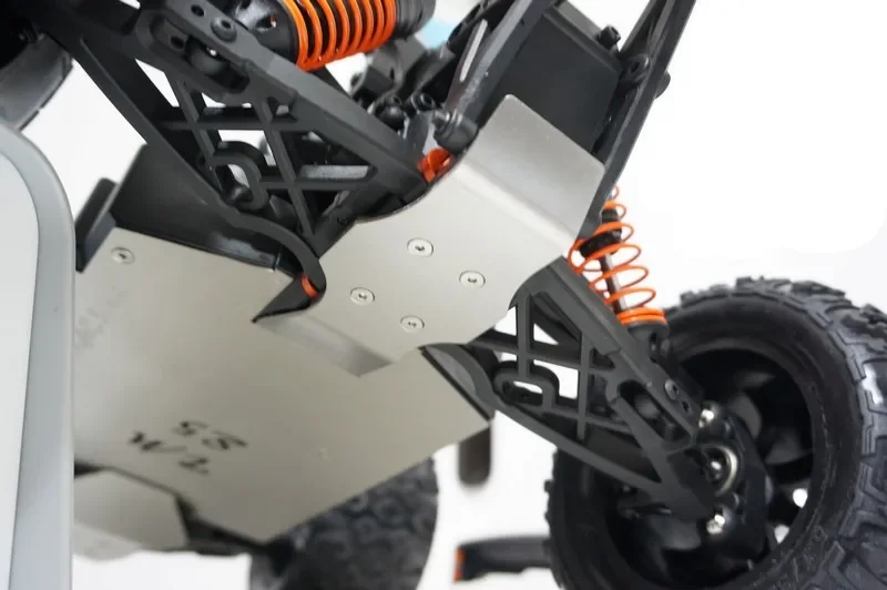 3 Stück Edelstahl Chassis Schutzfolie Rüstung Unterfahrschutz für 1/10 RC Team Magic TM E5